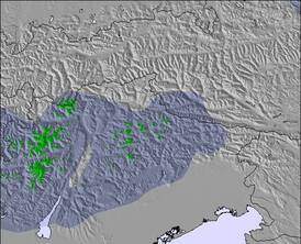 Eastern Alps snökarta (3 dagar)