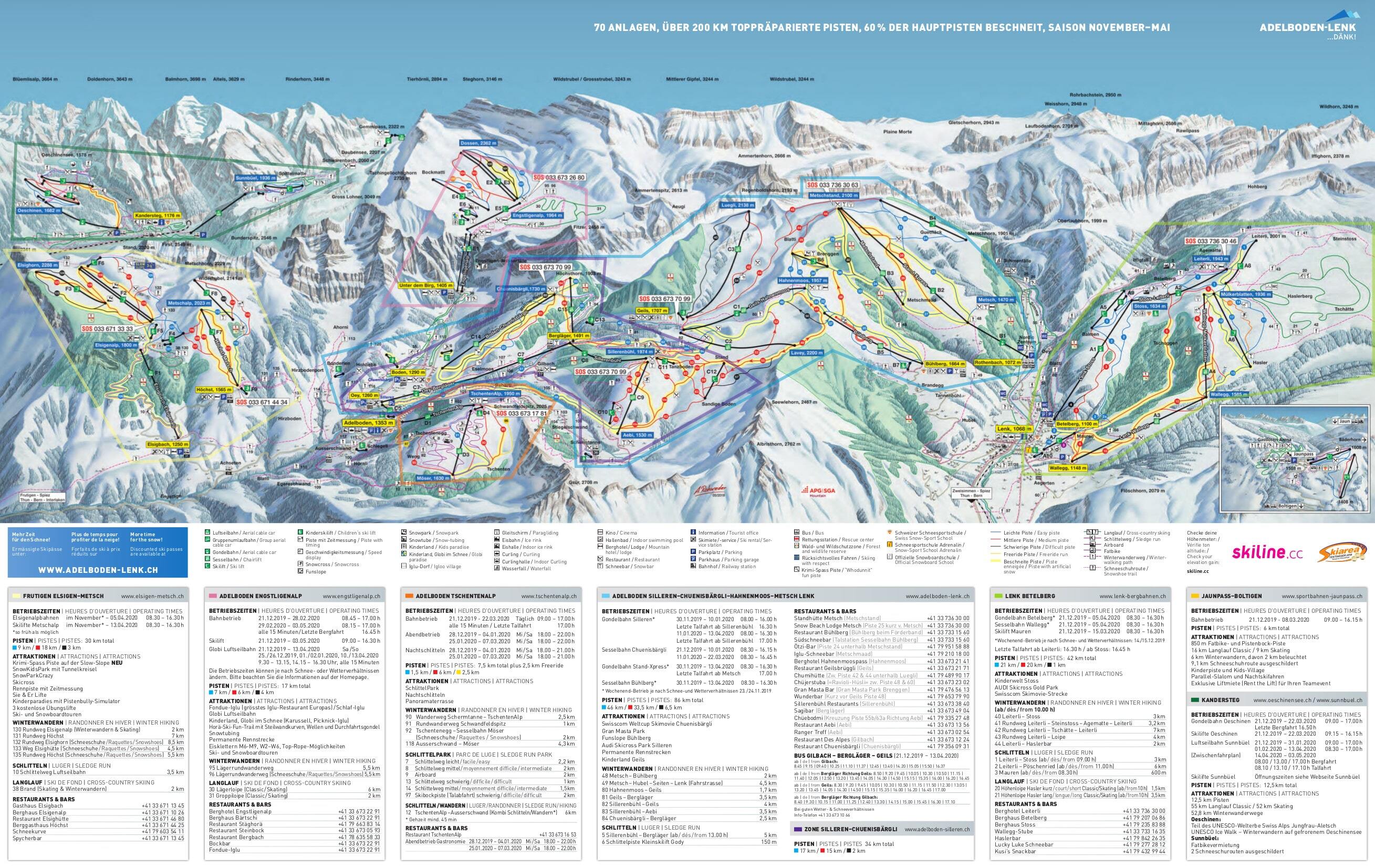 Adelboden Piste / Trail Map