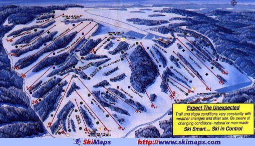 Afton Alps Piste / Trail Map