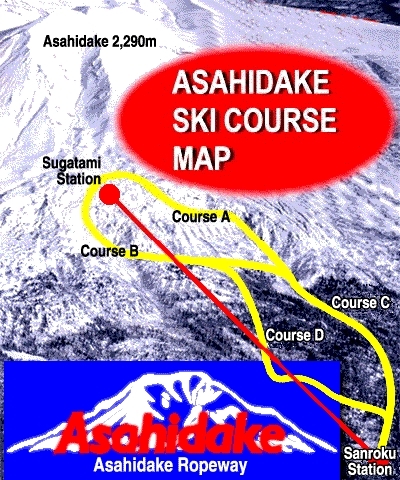 Asahidake Piste / Trail Map