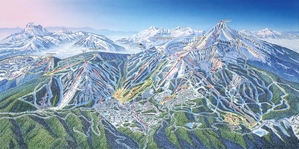 Big Sky Piste / Trail Map