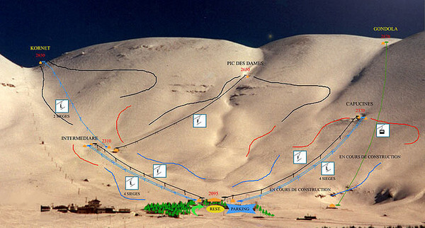 Cedars Piste / Trail Map