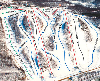 Chestnut Mountain Piste / Trail Map