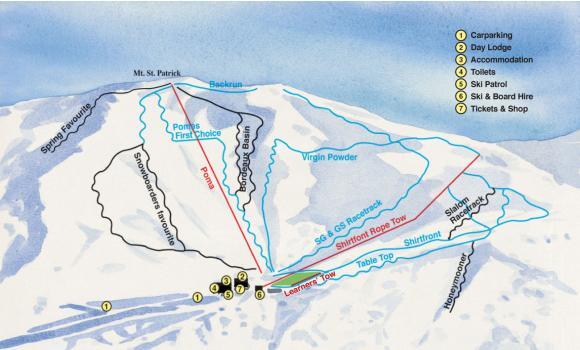 Hanmer Springs Ski Area Piste / Trail Map