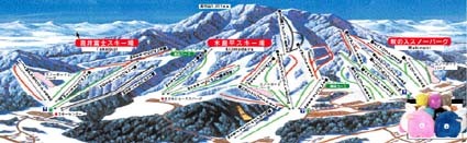 Kitashinshu Makinoiri Snow Park Piste / Trail Map