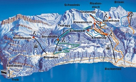 Klewenalp - Stockhütte Piste / Trail Map