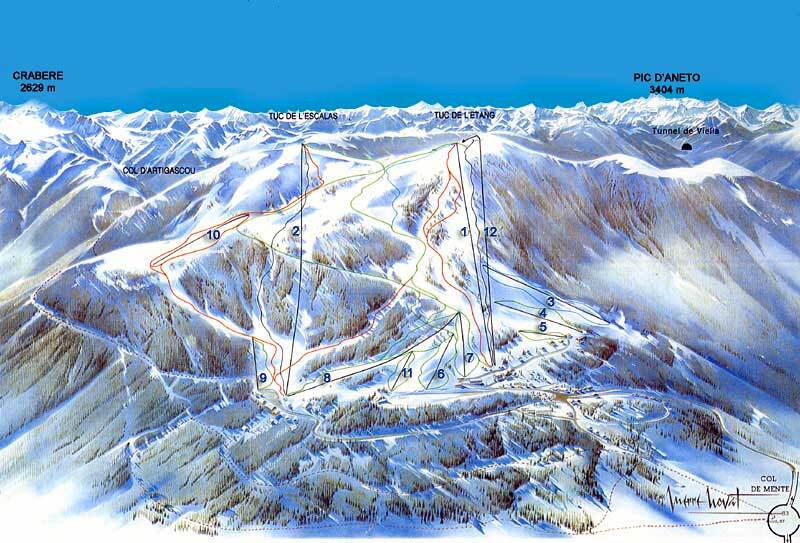 Le Mourtis Piste / Trail Map