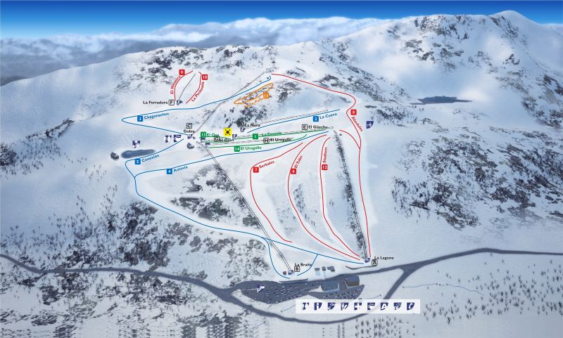 Leitariegos Piste / Trail Map