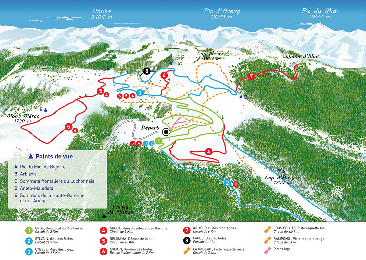 Nistos Piste / Trail Map