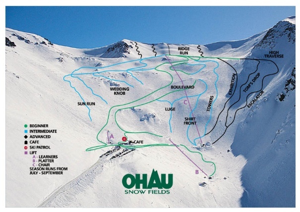 Ohau Piste / Trail Map
