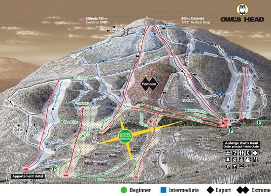Owls Head Piste / Trail Map