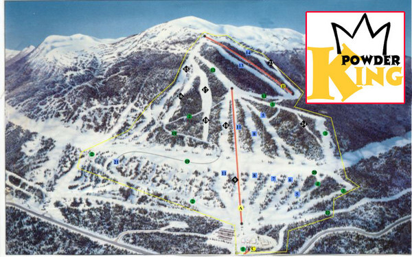 Powder King Piste / Trail Map
