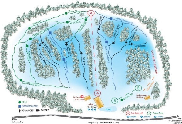 Radcliffe Piste / Trail Map