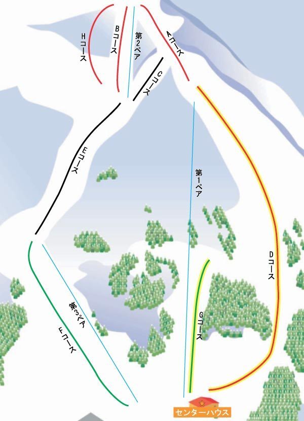 Sakae Club Piste / Trail Map