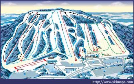 Ski Roundtop Piste / Trail Map
