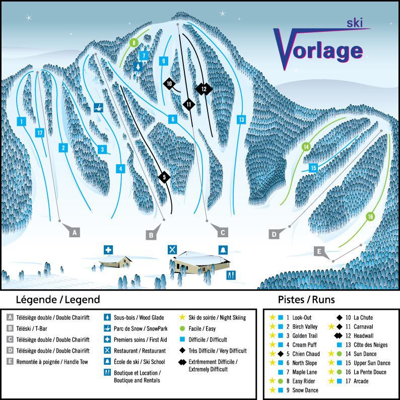 Vorlage Piste / Trail Map