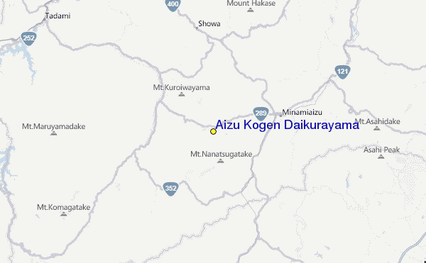 Aizu Kogen Daikurayama Location Map
