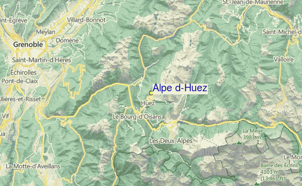 alpe d huez karta Alpe d'Huez skidortsguide, karta & boende i Alpe d'Huez