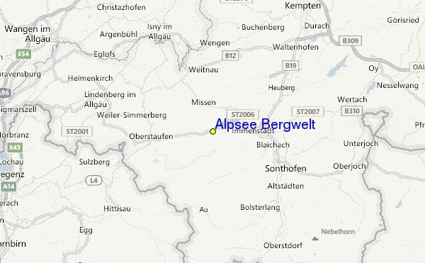 Alpsee Bergwelt Location Map