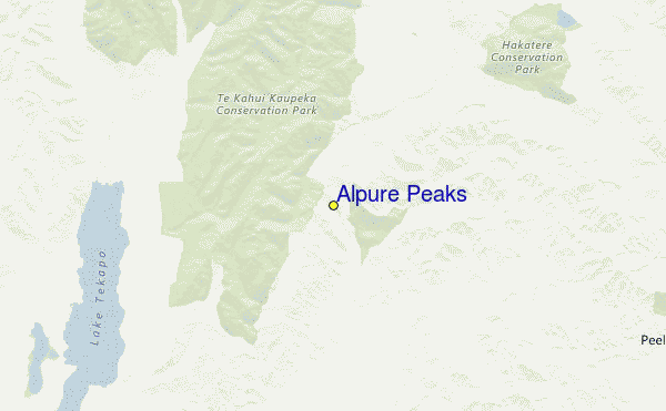 Alpure Peaks Location Map