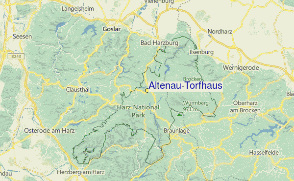 Altenau/Torfhaus Location Map