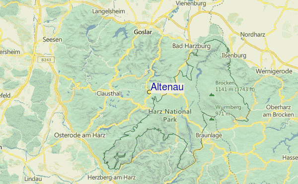 Altenau Location Map