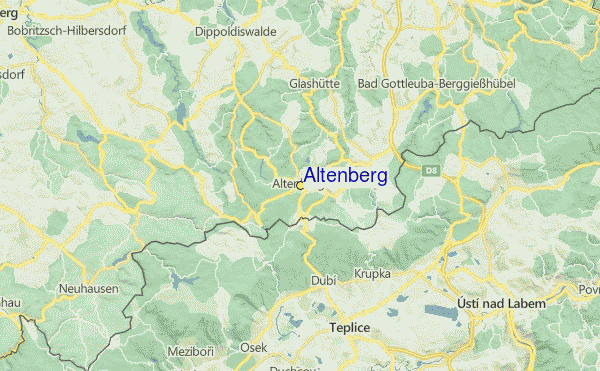 Altenberg Location Map