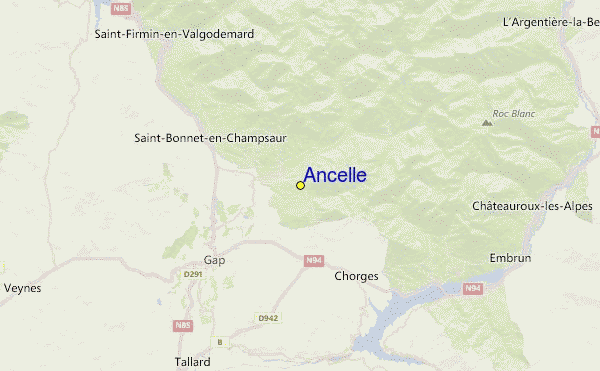 Ancelle Location Map