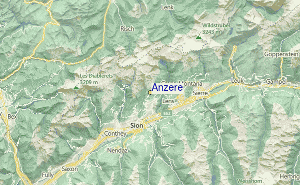 Anzère Location Map