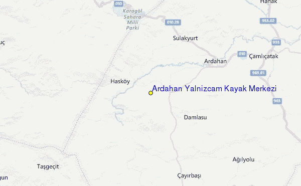 Ardahan Yalnizcam Kayak Merkezi Location Map