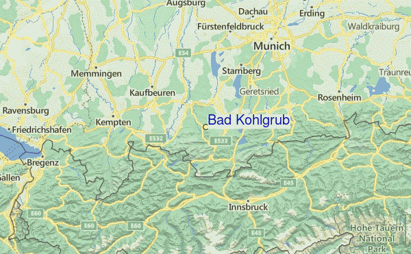 Bad Kohlgrub skidortsguide, karta & boende i Bad Kohlgrub