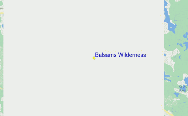 Balsams Wilderness Location Map