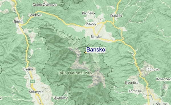 Bansko Location Map