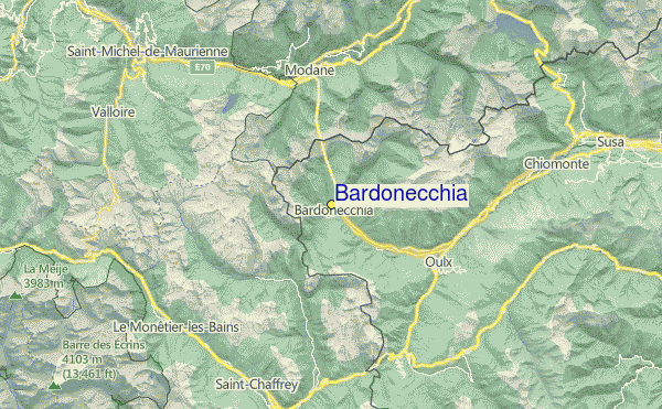 Bardonecchia Location Map