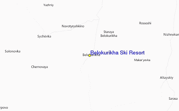 Belokurikha Ski Resort Location Map