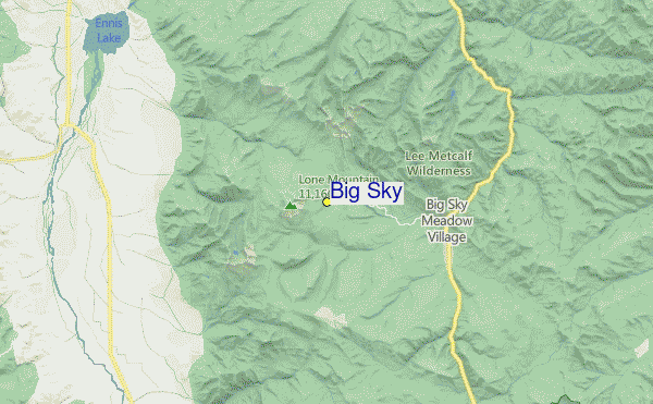 Big Sky Location Map