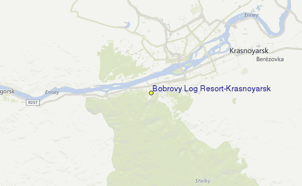 Bobrovy Log Resort-Krasnoyarsk Location Map