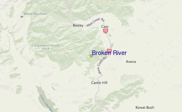 Broken River Location Map