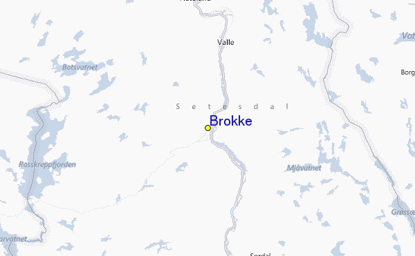 Brokke Location Map