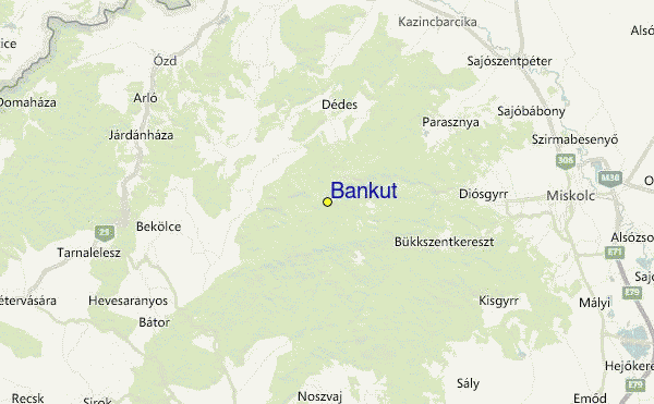 Bánkút Location Map
