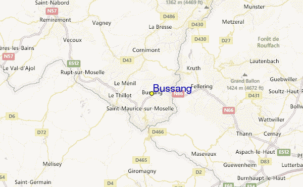 Bussang Location Map