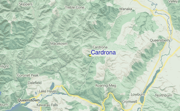 Cardrona Location Map