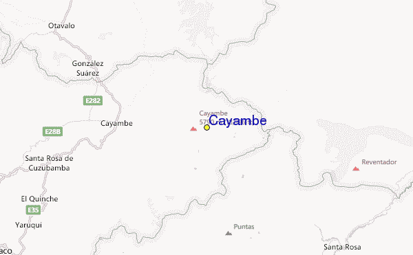 Cayambe Location Map