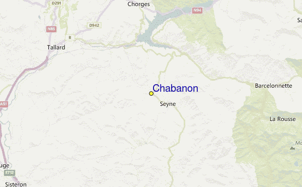 Chabanon Location Map