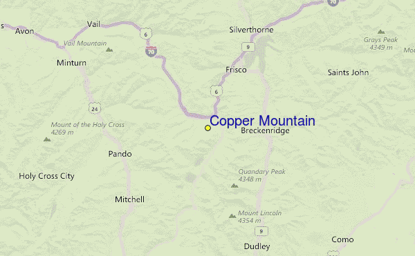 Copper Mountain Skidortsguide Karta Boende I Copper Mountain