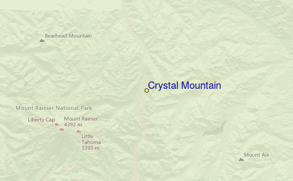 Crystal Mountain Location Map
