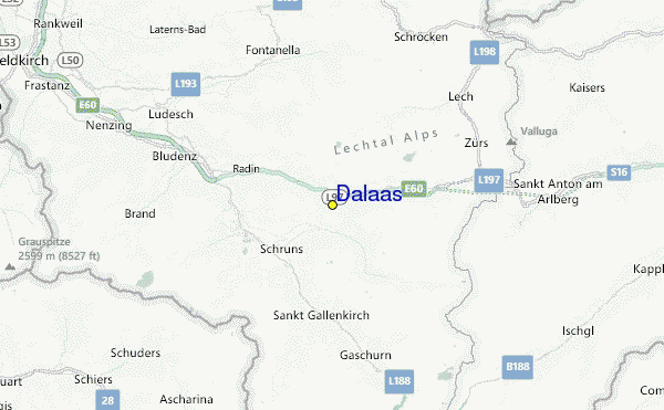 Dalaas Location Map