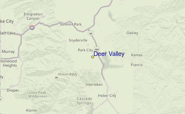 Deer Valley Skidortsguide Karta Boende I Deer Valley