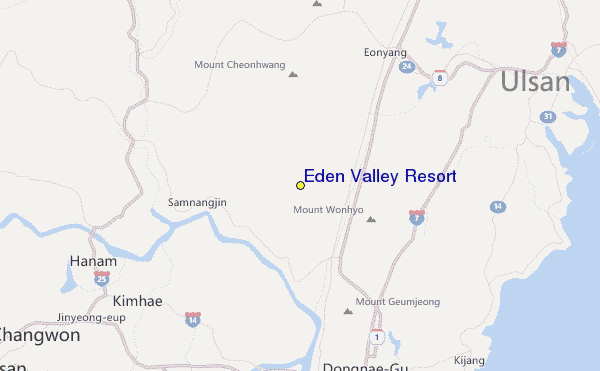 Eden Valley Resort Location Map
