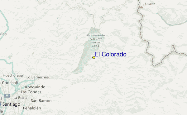El Colorado Location Map